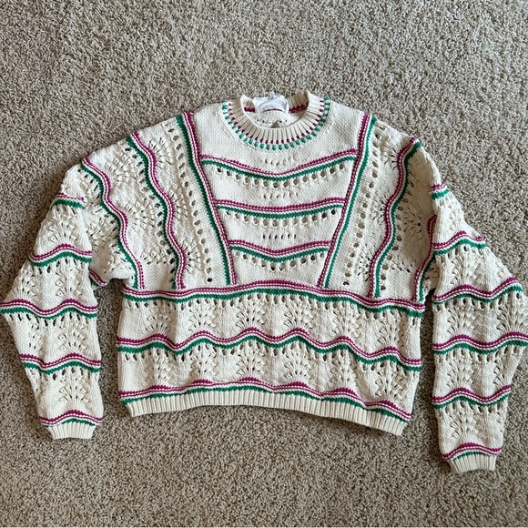 Ba&sh Chunky knit 90s style sweater - Picture 1 of 6